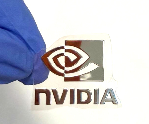 1 Pc fits NVIDIA Metallic Sticker Label Decal Case Badge 29mm x 23mm