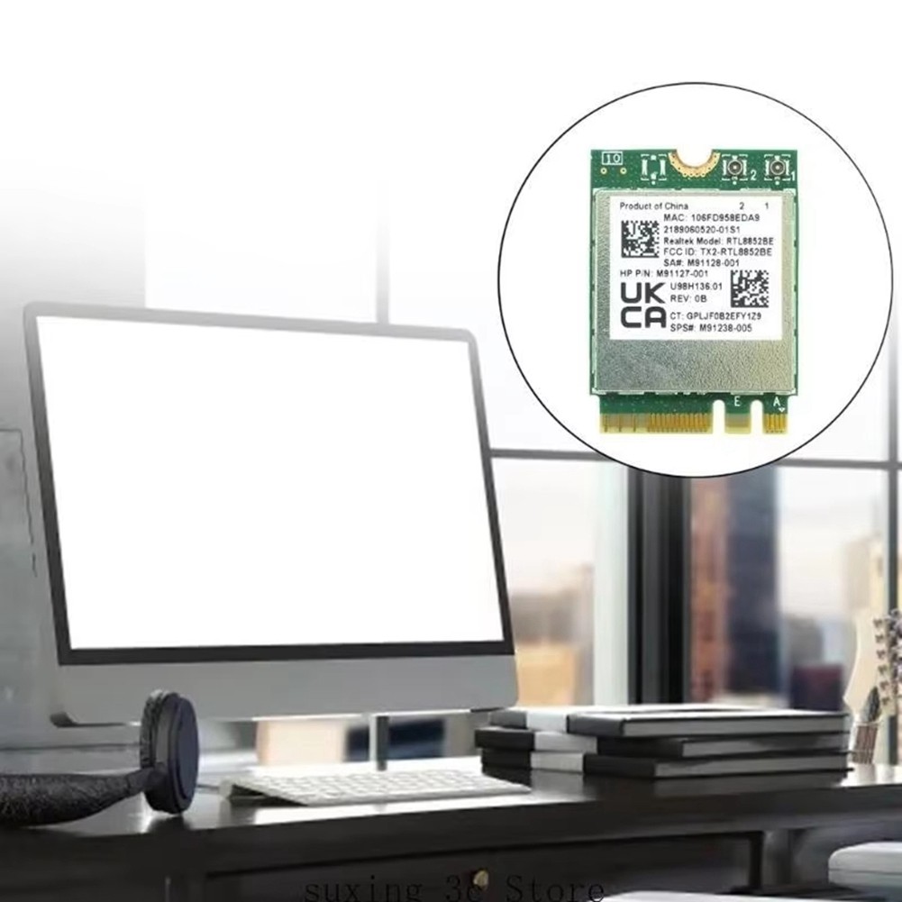 WIFI E8BE AX1800 WIFI6 1800M RTL8852BE WLAN 802.11ax Bluetooth5.2 M7336 Card