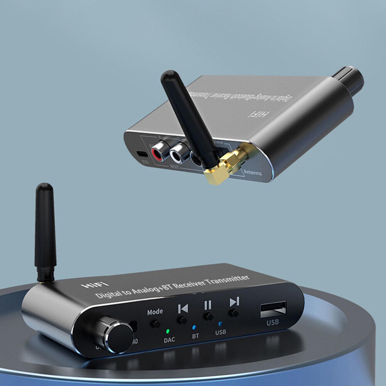 4 in 1 Bluetooth 5.1 Digital to Analog RCA Audio Adapter Receiver Transmitter h