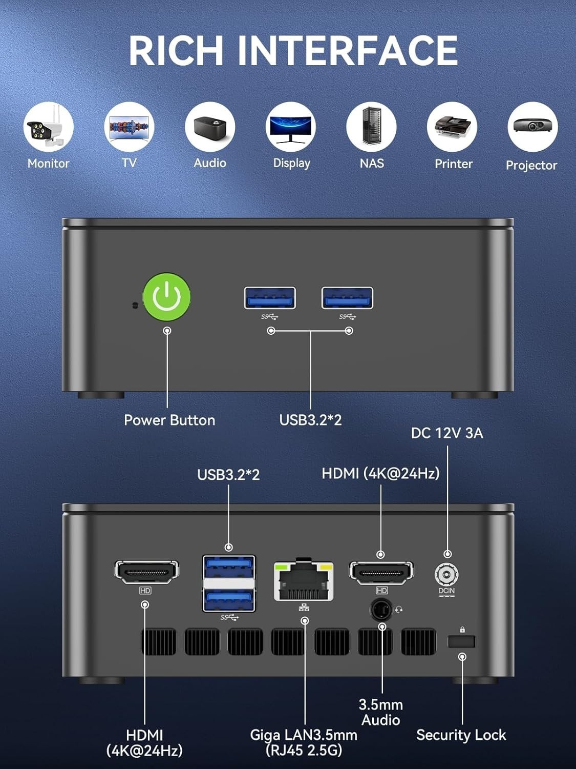 GMKtec G3 Pro Mini PC Intel i3-10110U Beats N150 16GB RAM 256GB SSD Win 11 Pro