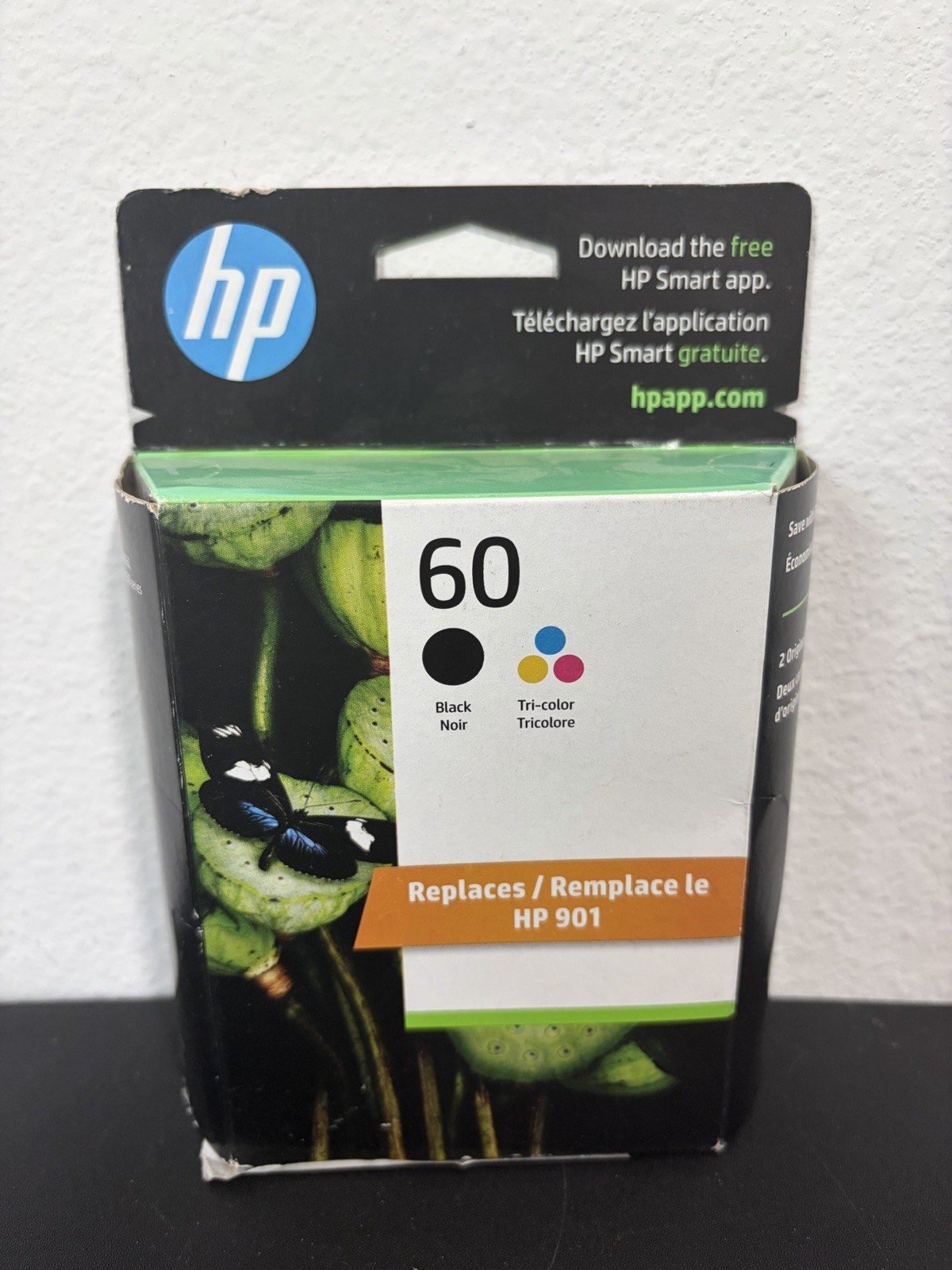 Genuine HP 60 Black – Tri-Color N9H63FN Combo-pack Ink Cartridge 2025