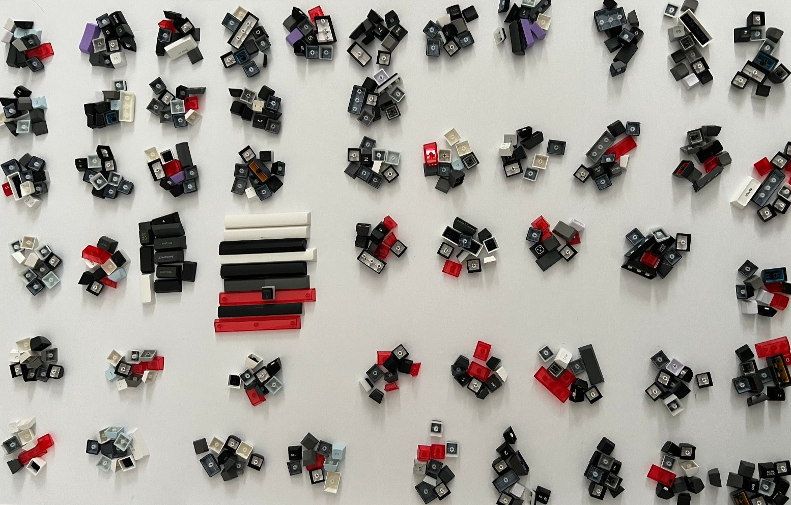 Huge Lot 700+ Mixed Mechanical Keyboard Keycaps different Colors & Profiles