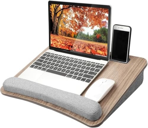 Luxury Laptop Lap Desk for Bed & Sofa – Fits Up to 15.6″, Anti-Slip Cushion