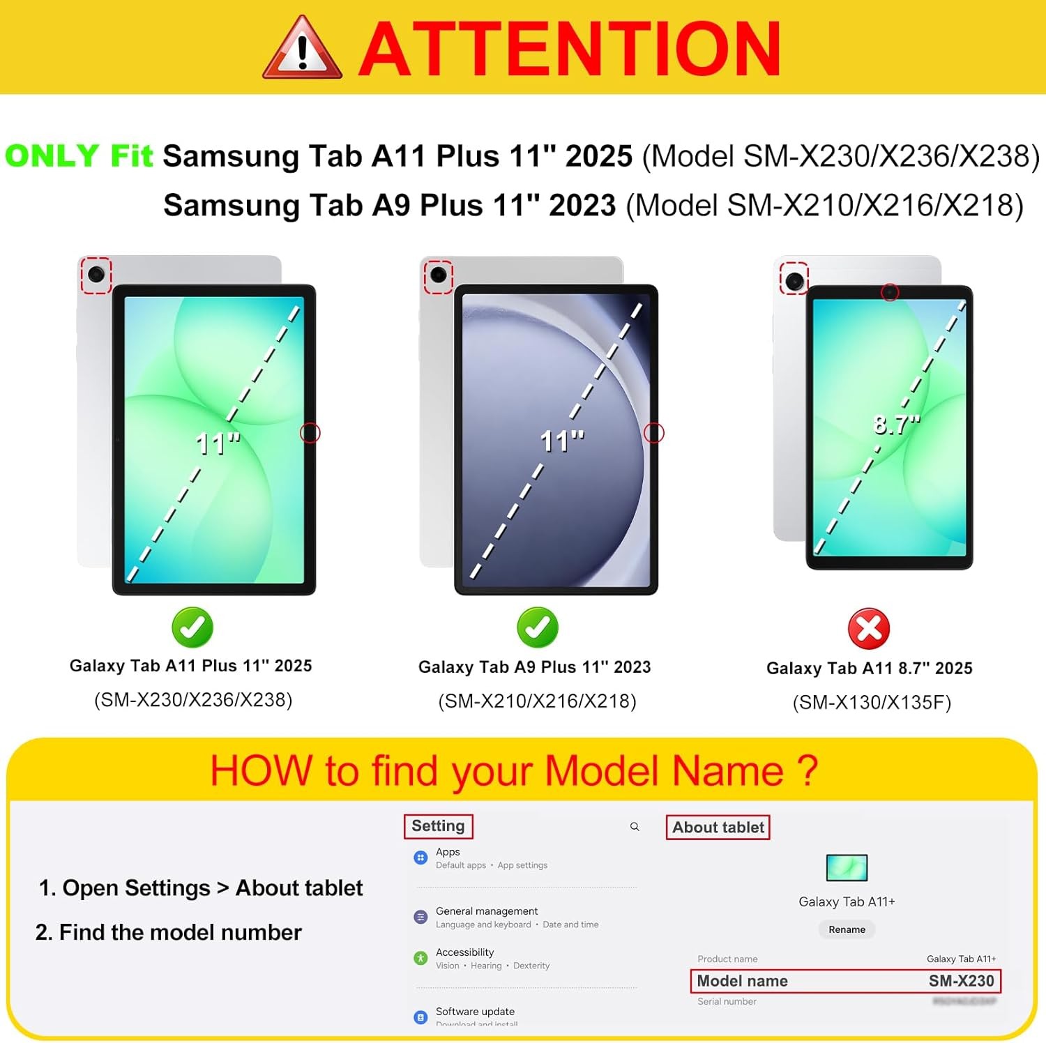 Case for Samsung Galaxy Tab A11 Plus 11 Inch 2025 Translucent Frosted Hard Cover