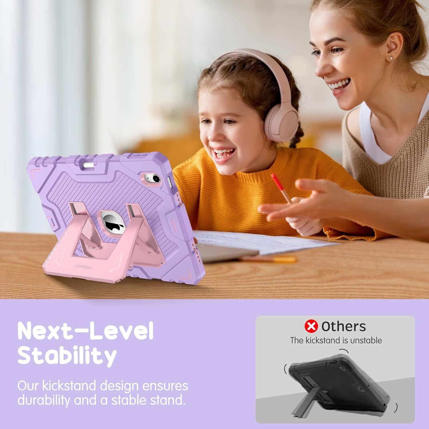 Kids Friendly Case for New iPad (A16) 11th Gen 11 Inch (2025) Heavy Duty Cover